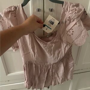Pink blouse from Belk- new with tags, never worn. Size XS